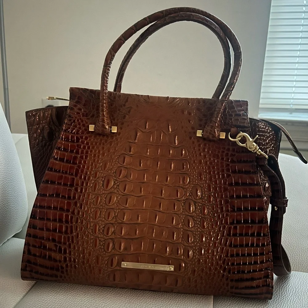 Brahmin Melbourne Collection Priscilla satchel in excellent condition - Picture 3 of 12